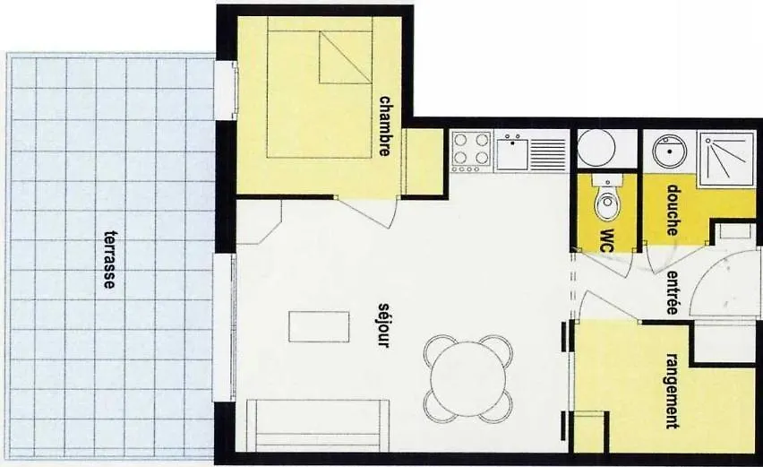 Appartement Calme, 4 Personnes, 1 Chambre, 1 Coin Montagne - Cc02 Бофор